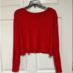 Red Crop Top